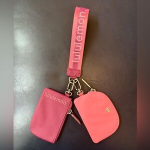 Lululemon Pink Wristlet Set